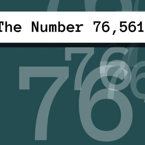 About The Number 76,561