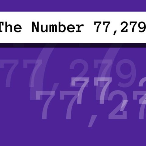 About The Number 77,279