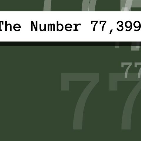 About The Number 77,399