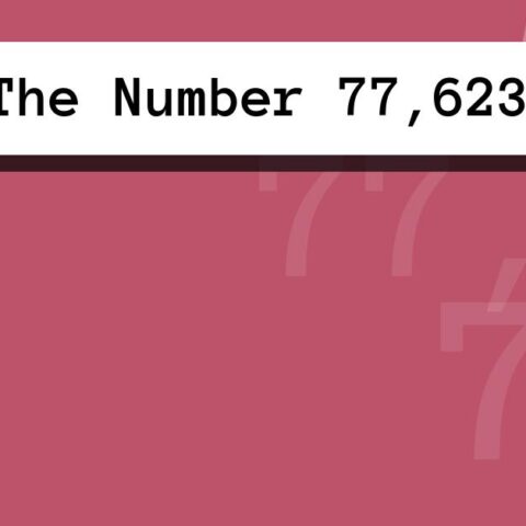 About The Number 77,623