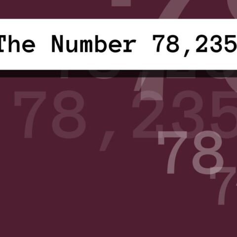About The Number 78,235
