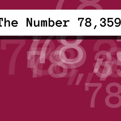 About The Number 78,359