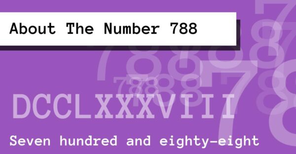 About The Number 788