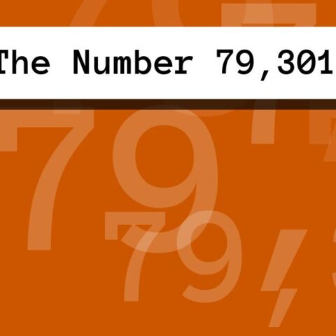 About The Number 79,301