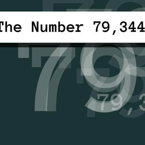 About The Number 79,344
