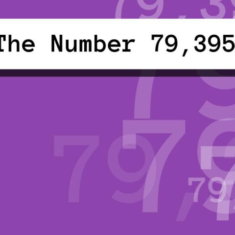 About The Number 79,395