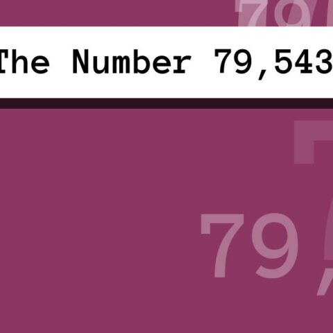About The Number 79,543