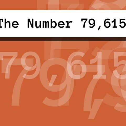 About The Number 79,615