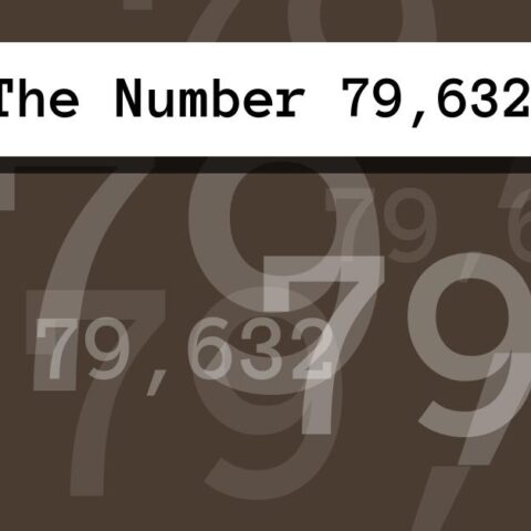 About The Number 79,632