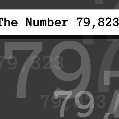 About The Number 79,823
