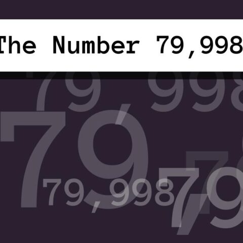 About The Number 79,998