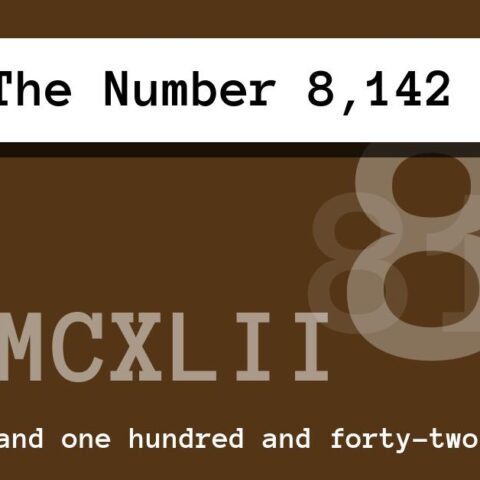 About The Number 8,142