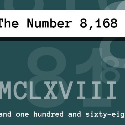 About The Number 8,168