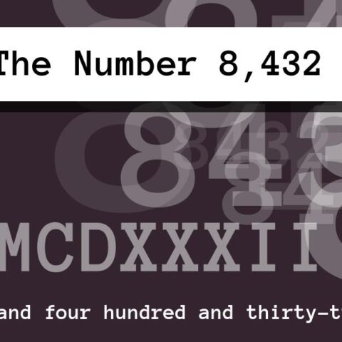 About The Number 8,432