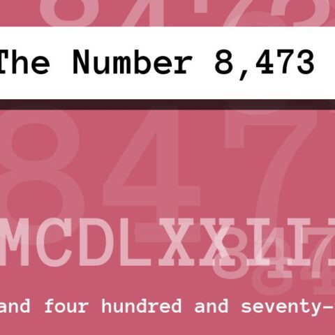 About The Number 8,473