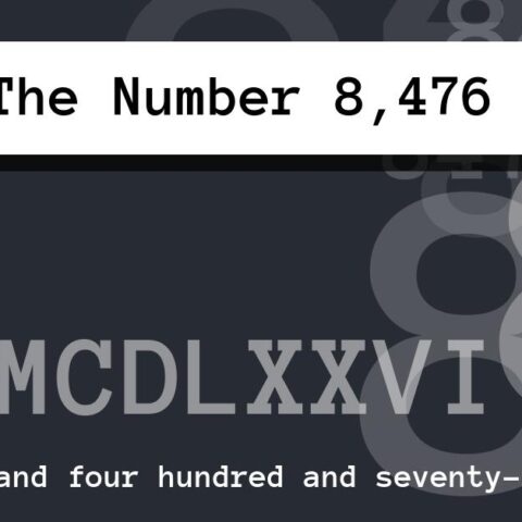 About The Number 8,476