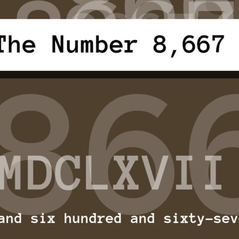 About The Number 8,667