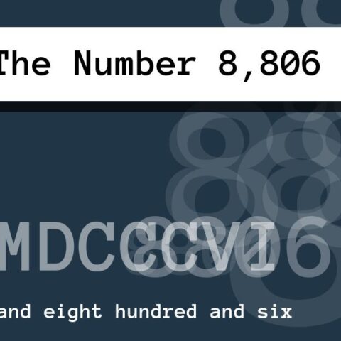 About The Number 8,806