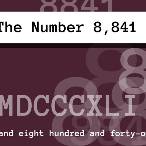 About The Number 8,841