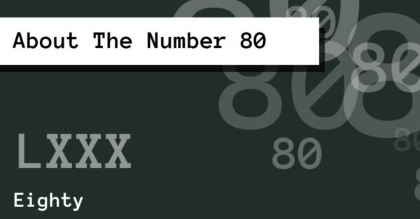 About The Number 80