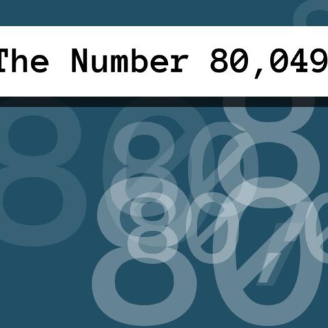 About The Number 80,049