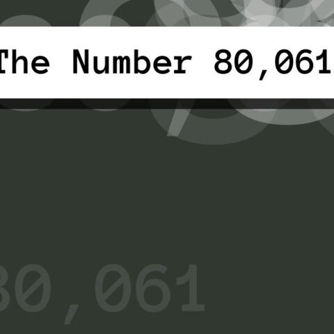 About The Number 80,061