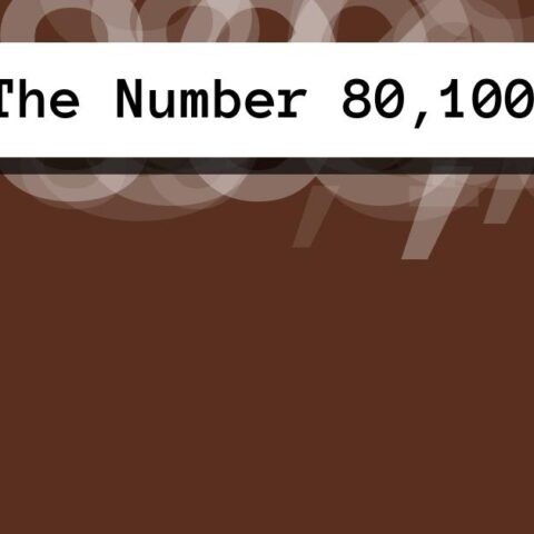 About The Number 80,100