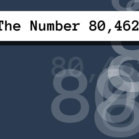About The Number 80,462