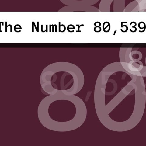 About The Number 80,539