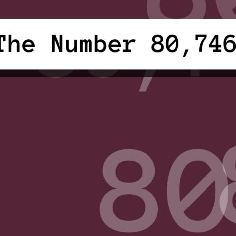 About The Number 80,746
