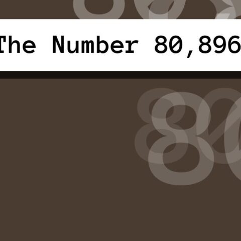 About The Number 80,896