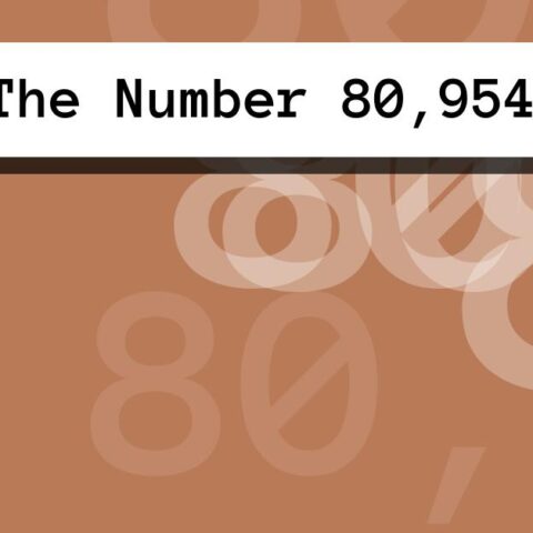 About The Number 80,954