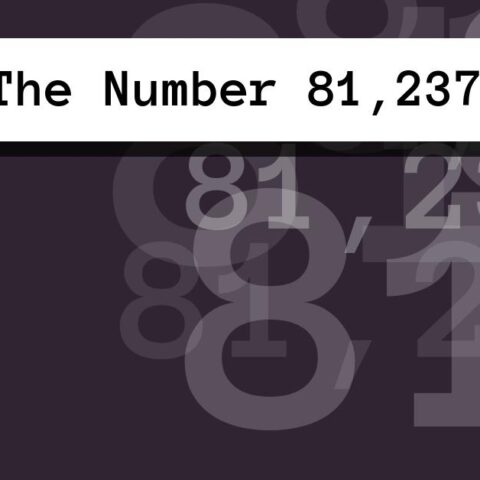 About The Number 81,237