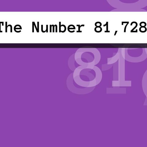 About The Number 81,728