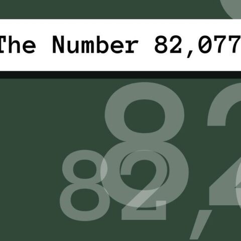 About The Number 82,077