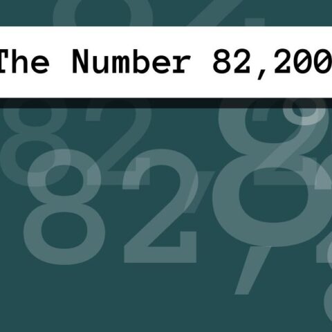About The Number 82,200