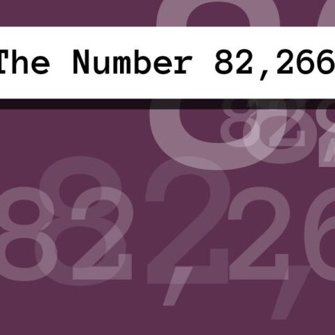 About The Number 82,266