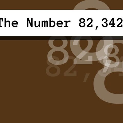 About The Number 82,342