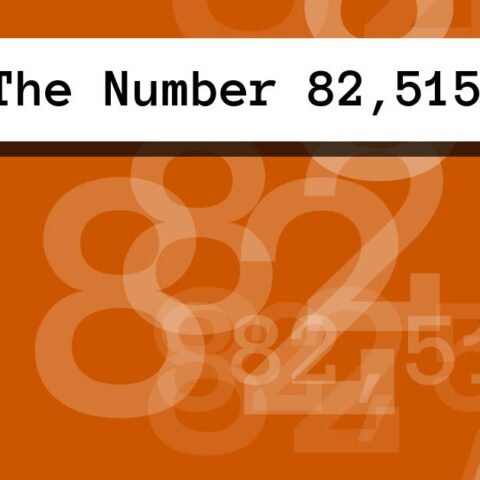 About The Number 82,515