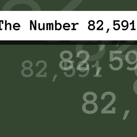 About The Number 82,591