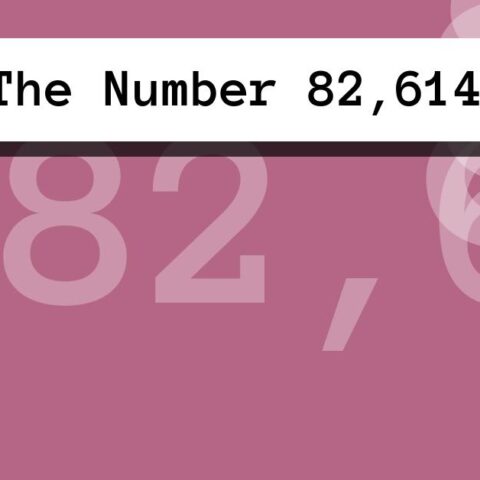 About The Number 82,614