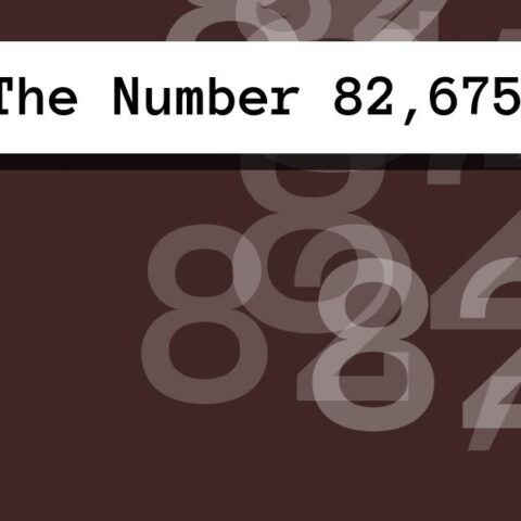 About The Number 82,675
