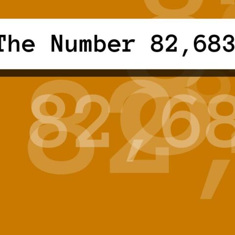 About The Number 82,683