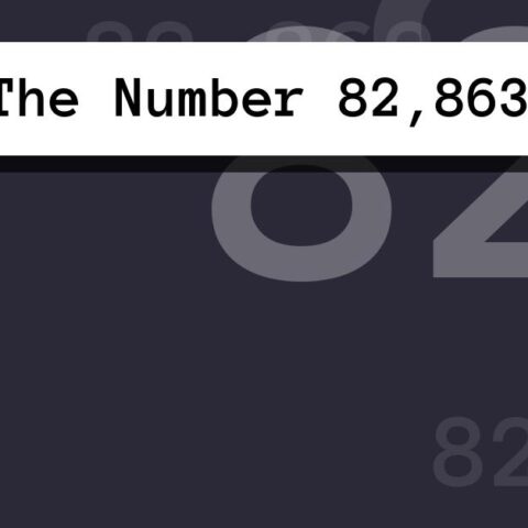 About The Number 82,863