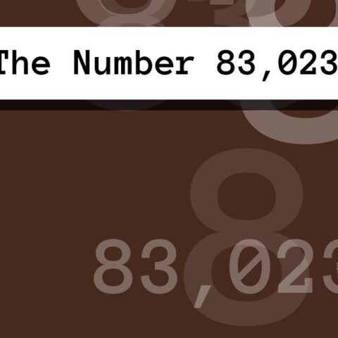 About The Number 83,023
