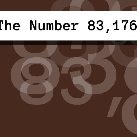 About The Number 83,176