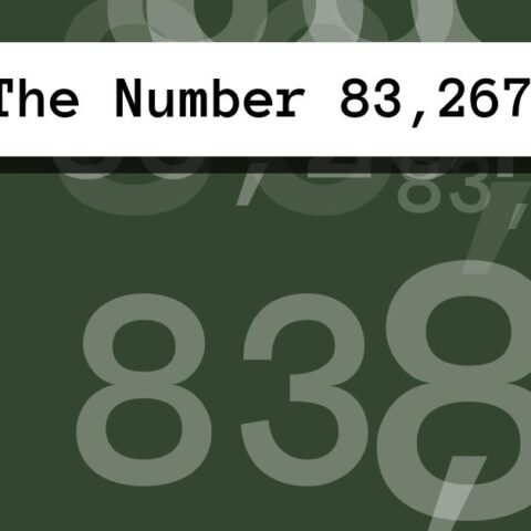 About The Number 83,267