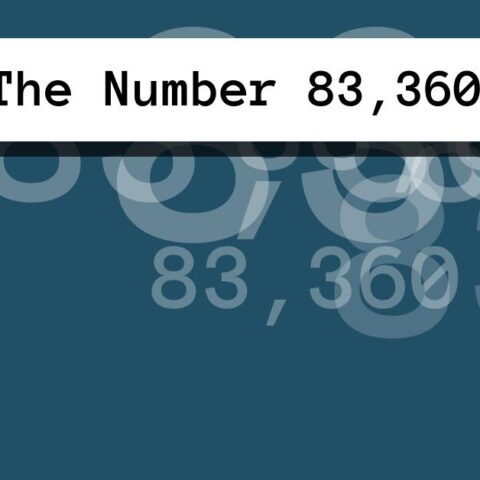 About The Number 83,360