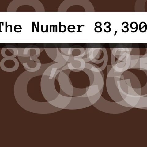 About The Number 83,390