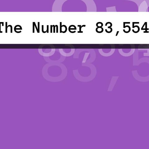 About The Number 83,554